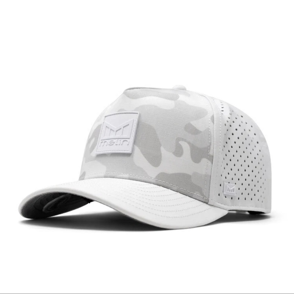 NWT Melin odyssey Stacked Hydro snow Camo Hat